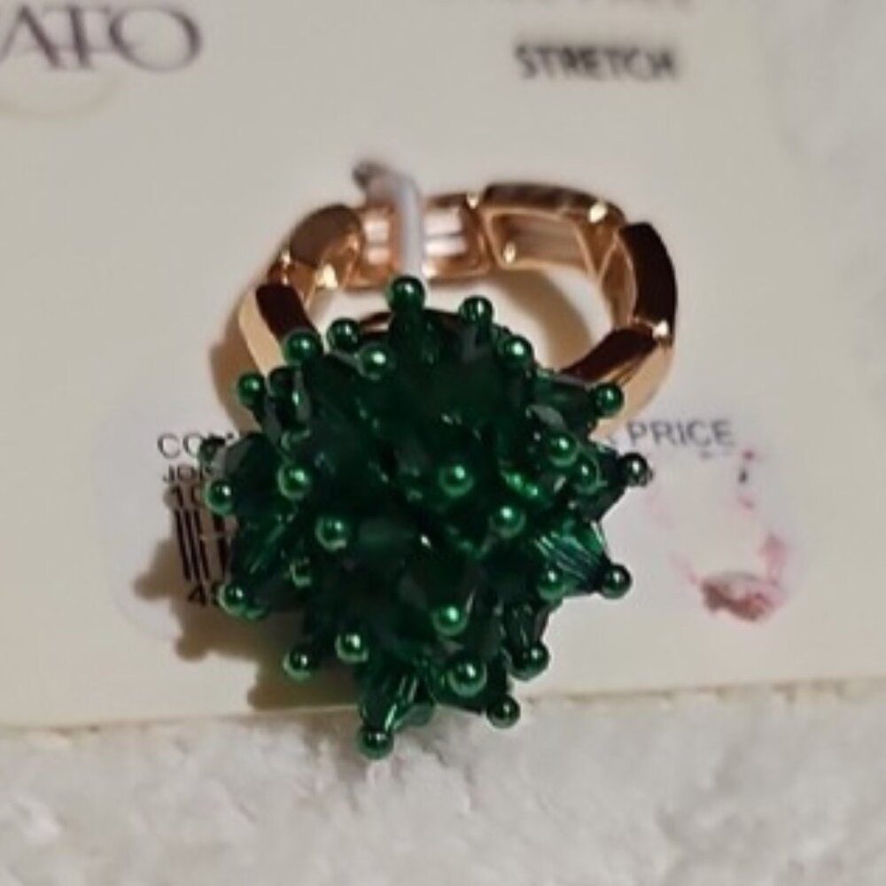 Cato Emerald Green Fashion Stretch Ring new